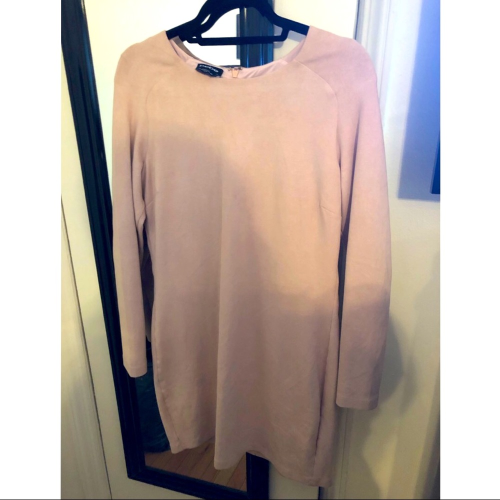 Bebe Blush Suede Dress